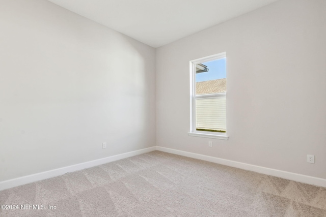 empty room with light carpet