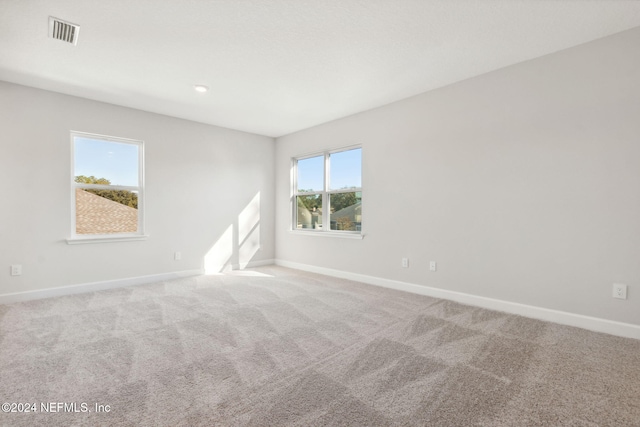 view of carpeted empty room