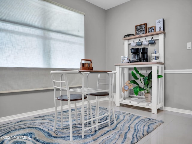 interior space featuring tile patterned floors