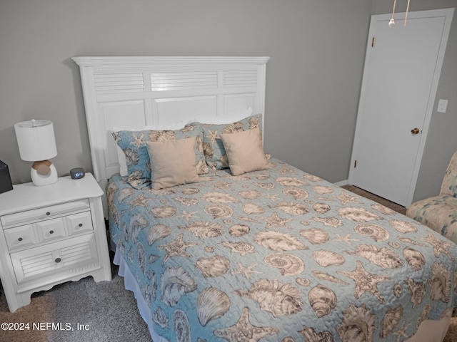 bedroom featuring carpet flooring