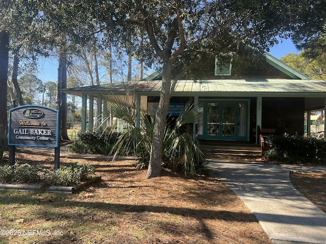 view of front of home