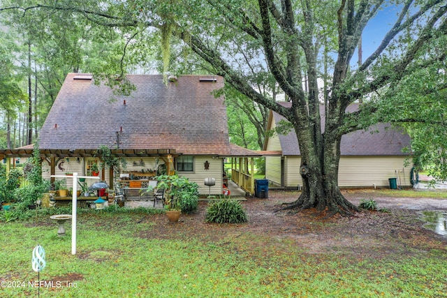 view of rear view of property