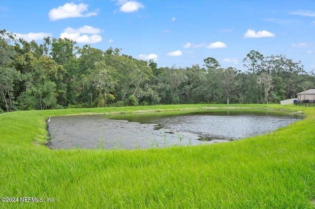 view of water feature