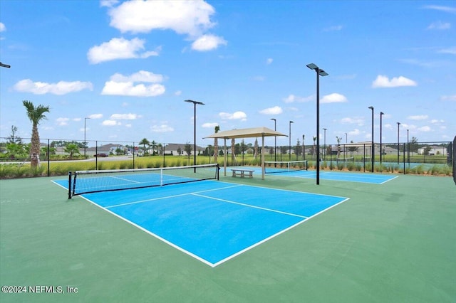 view of tennis court