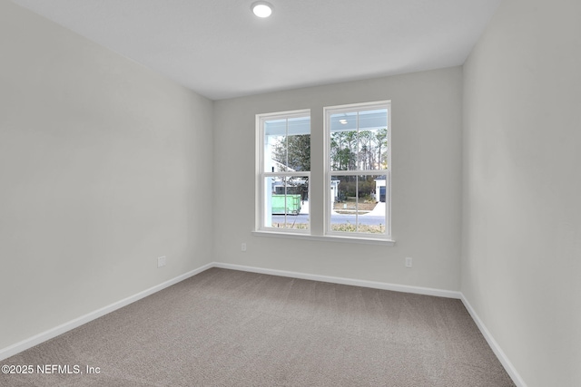 view of carpeted empty room