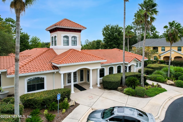 view of mediterranean / spanish house