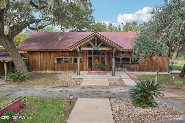 view of front of home with a porch