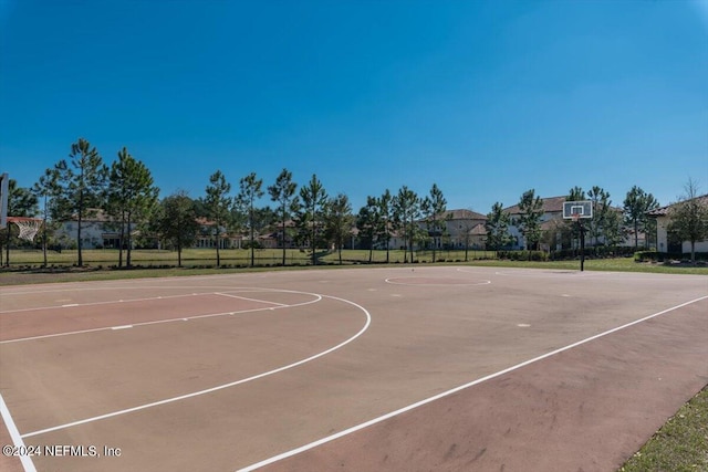 view of sport court