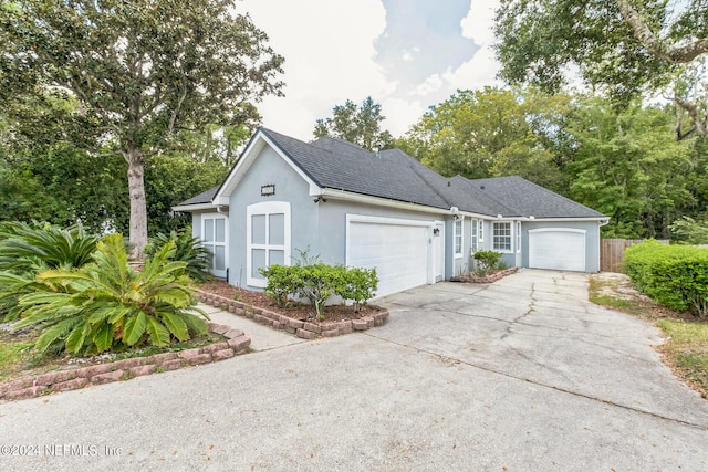 view of front of house featuring a garage