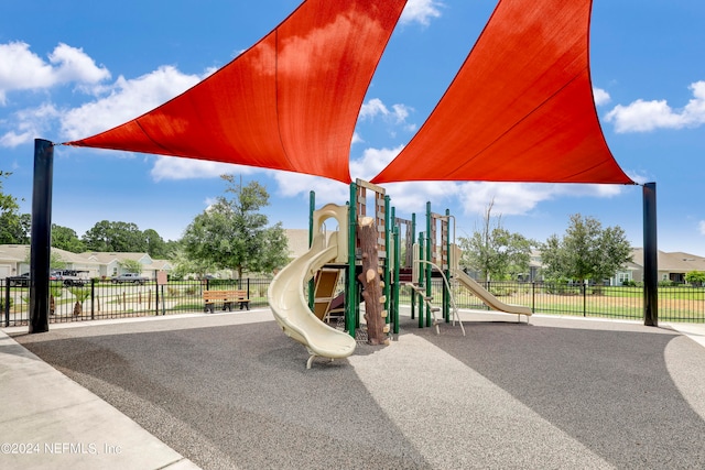 view of jungle gym