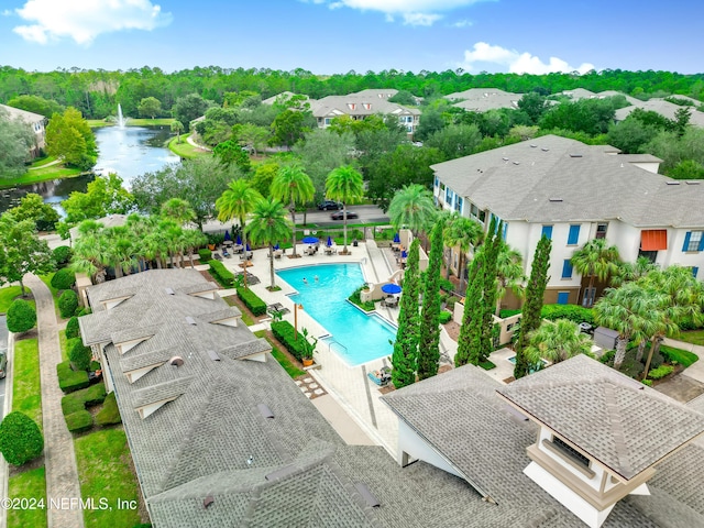 12700 Bartram Park Blvd Unit 124, Jacksonville, FL 32258 - birds eye view of property with a water view