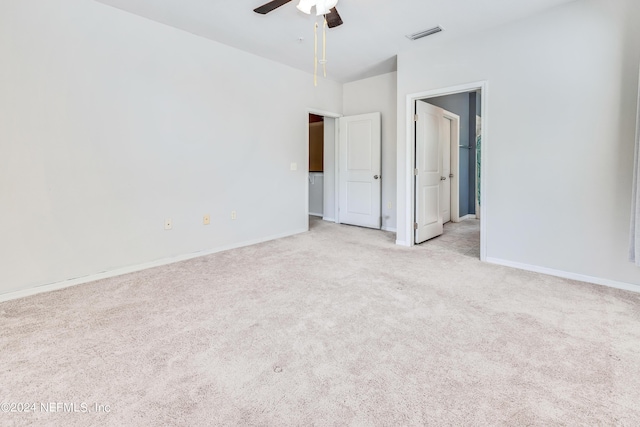 12700 Bartram Park Blvd Unit 124, Jacksonville, FL 32258 - carpeted spare room with baseboards, ceiling fan, and visible vents