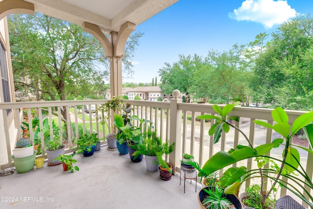 view of balcony