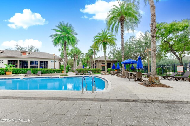 view of pool with a patio