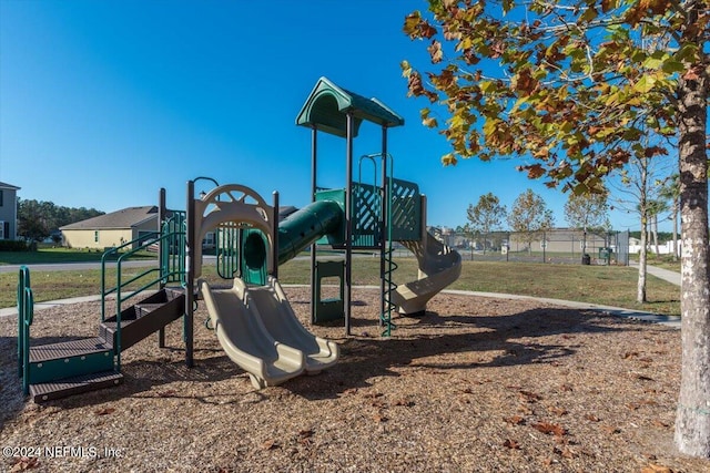 view of jungle gym