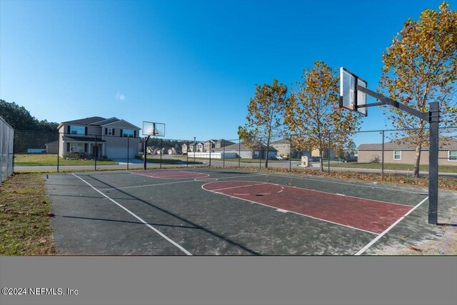 view of basketball court