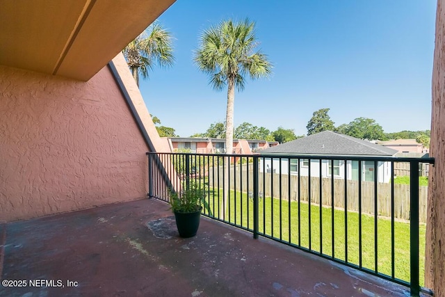 view of balcony