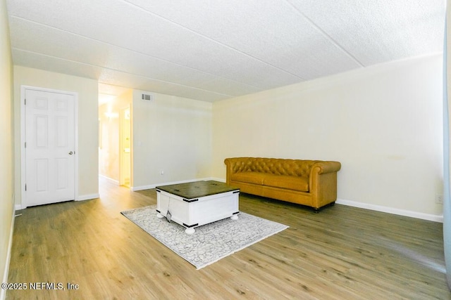 living room featuring hardwood / wood-style flooring