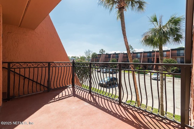 view of balcony