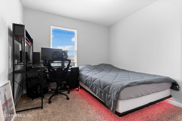 bedroom featuring carpet floors