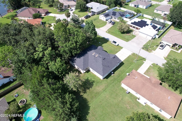 bird's eye view featuring a residential view