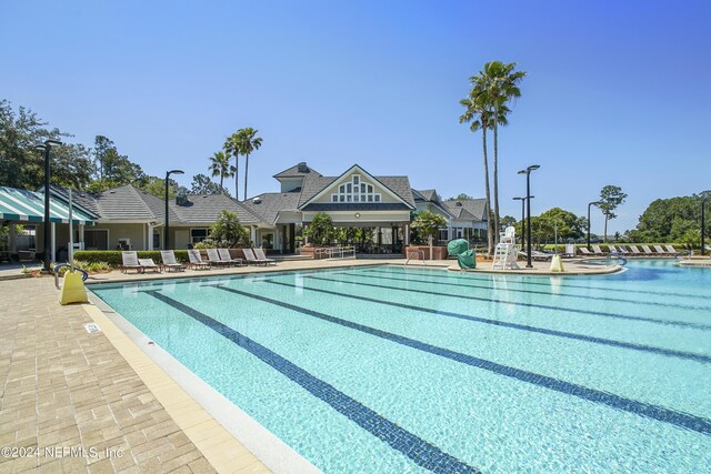 view of pool with a patio