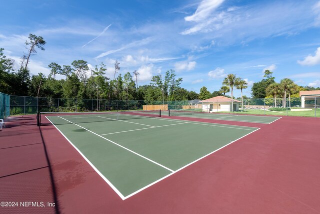 view of sport court