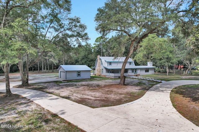 view of front of property