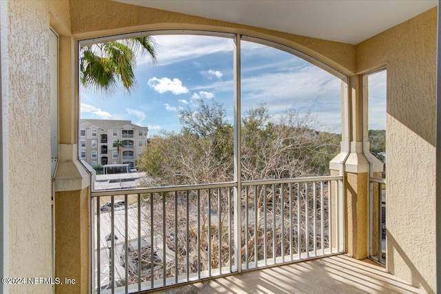 view of balcony