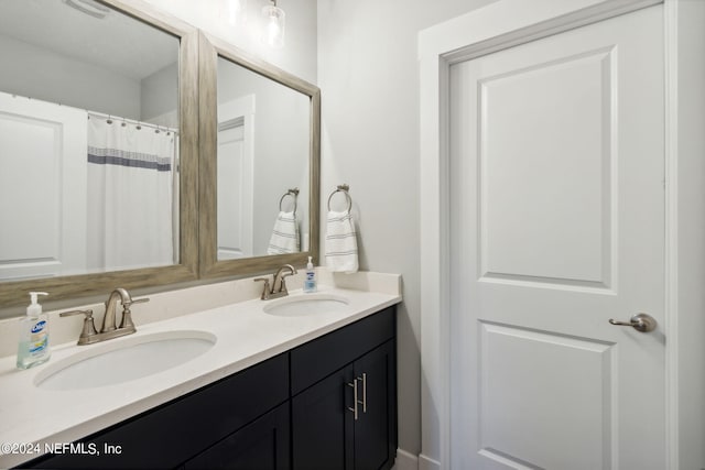 bathroom featuring vanity