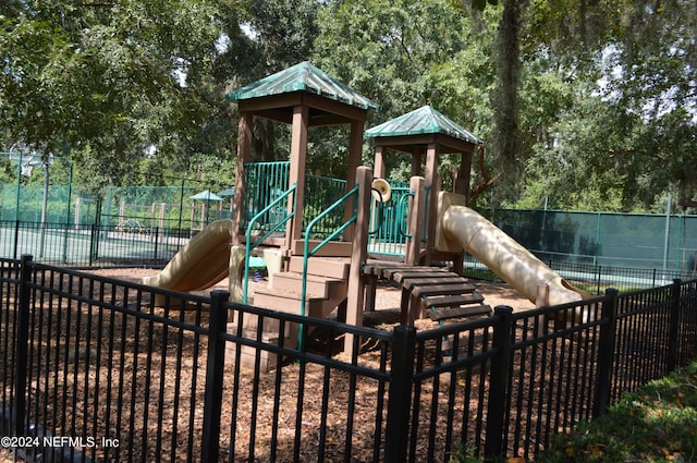 view of play area