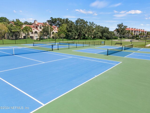 view of tennis court