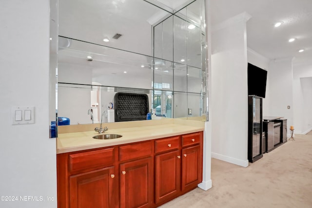 bathroom featuring vanity