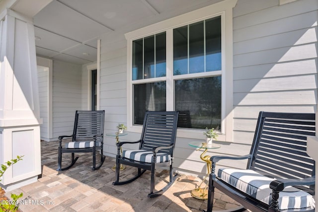 view of patio / terrace with a porch