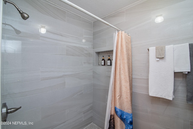 bathroom with walk in shower