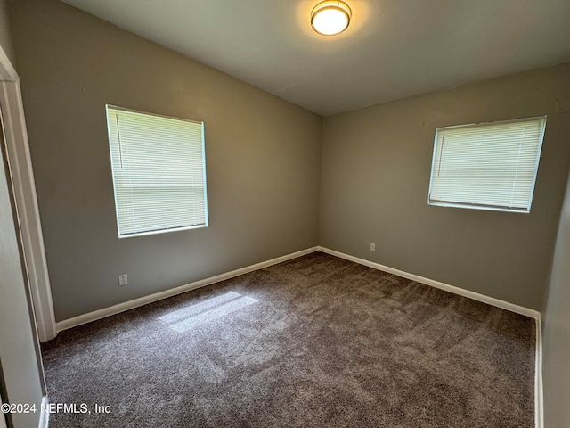 spare room featuring carpet flooring