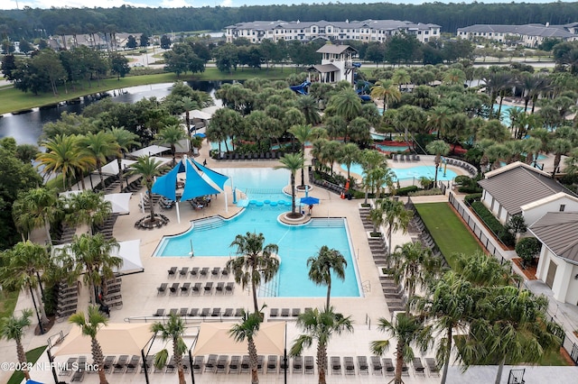 birds eye view of property