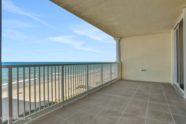 1031 1st St S Unit 504, Jacksonville Beach, FL 32250 - balcony with a beach view and a water view