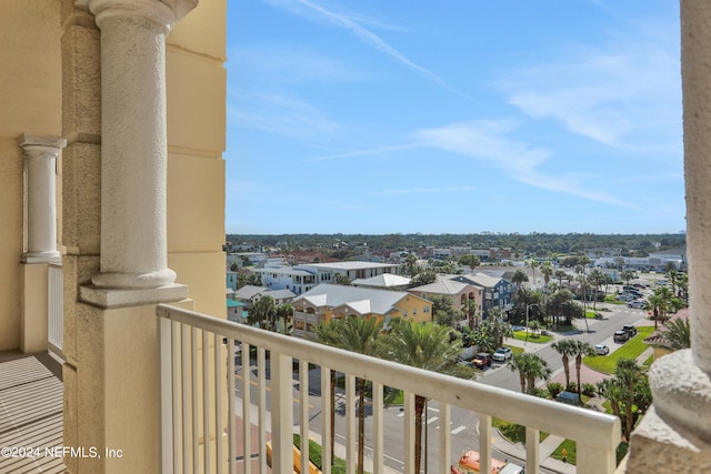 view of balcony