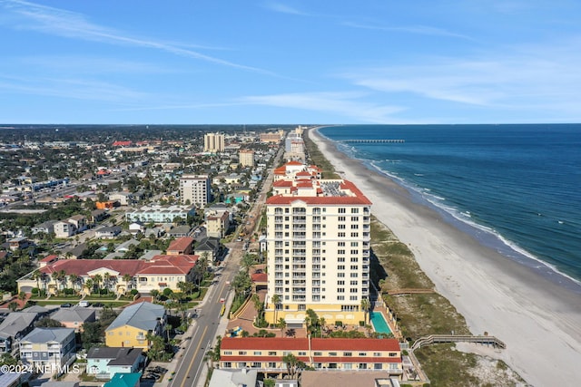 1031 1st St S Unit 504, Jacksonville Beach, FL 32250 - aerial view with a beach view and a water view