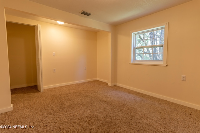 view of carpeted empty room