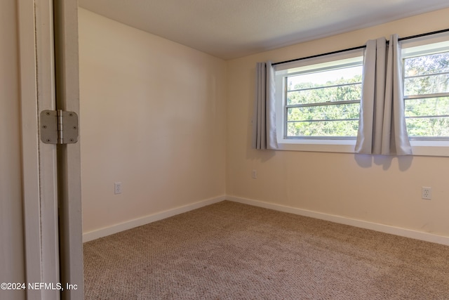 view of carpeted empty room