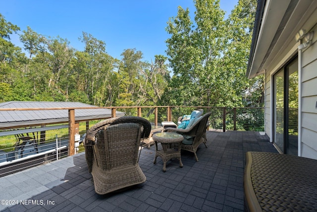 view of patio / terrace featuring outdoor lounge area