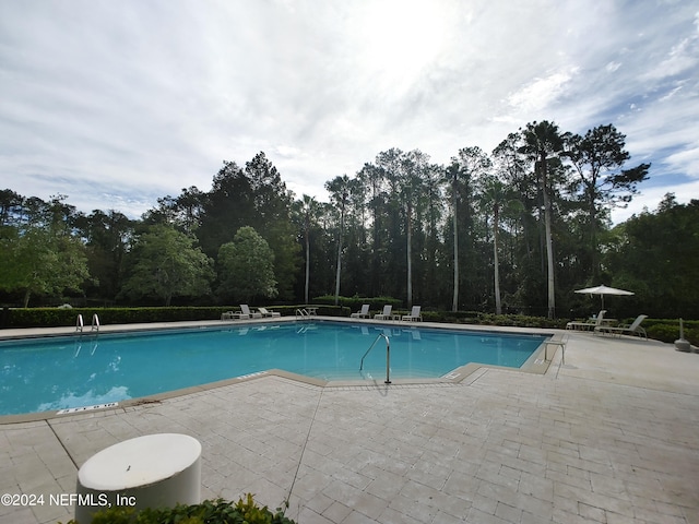 view of pool with a patio