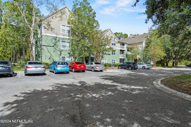 view of parking / parking lot