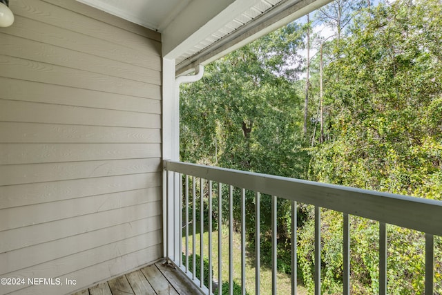 view of balcony