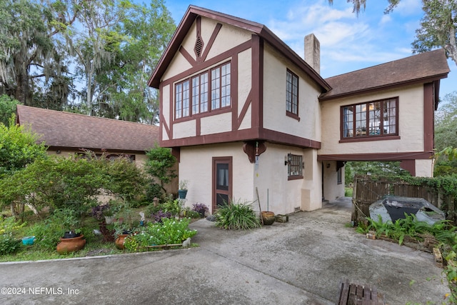 view of english style home