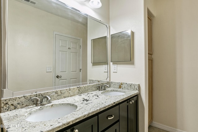 bathroom with vanity