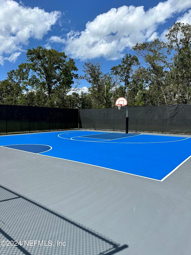 view of basketball court