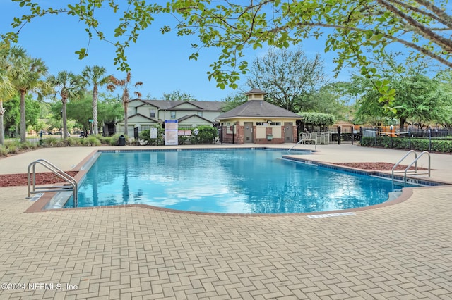 view of pool with a patio